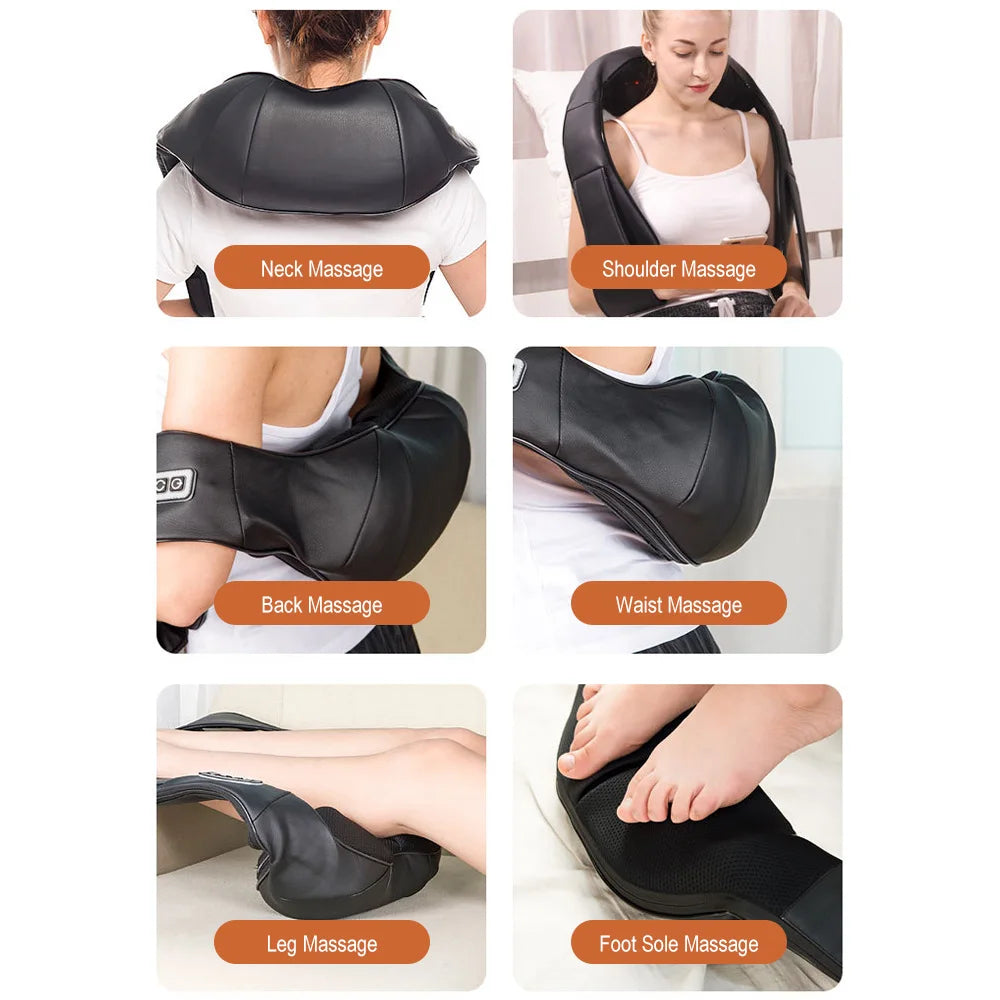 Electric Shiatsu Neck & Shoulder Massager packaging