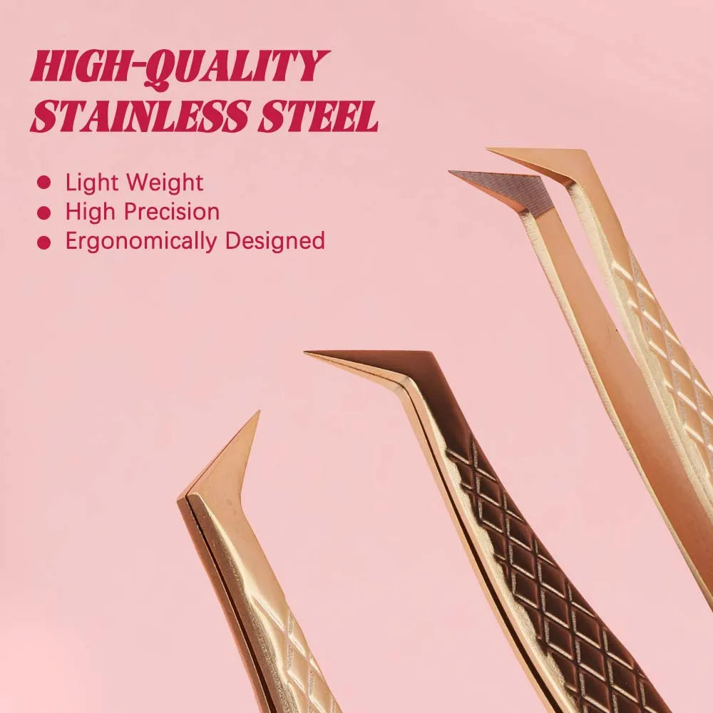 Aurelle GoldGrip Lash Tweezers packaging