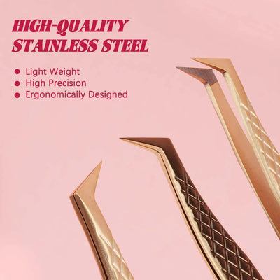Aurelle GoldGrip Lash Tweezers packaging