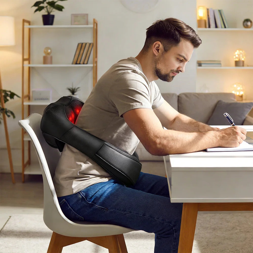 Electric Shiatsu Neck & Shoulder Massager controls