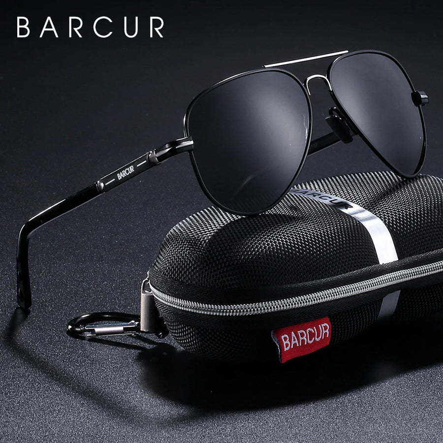 AeroVance Polarized Outdoor Sunglasses - Black-Grey