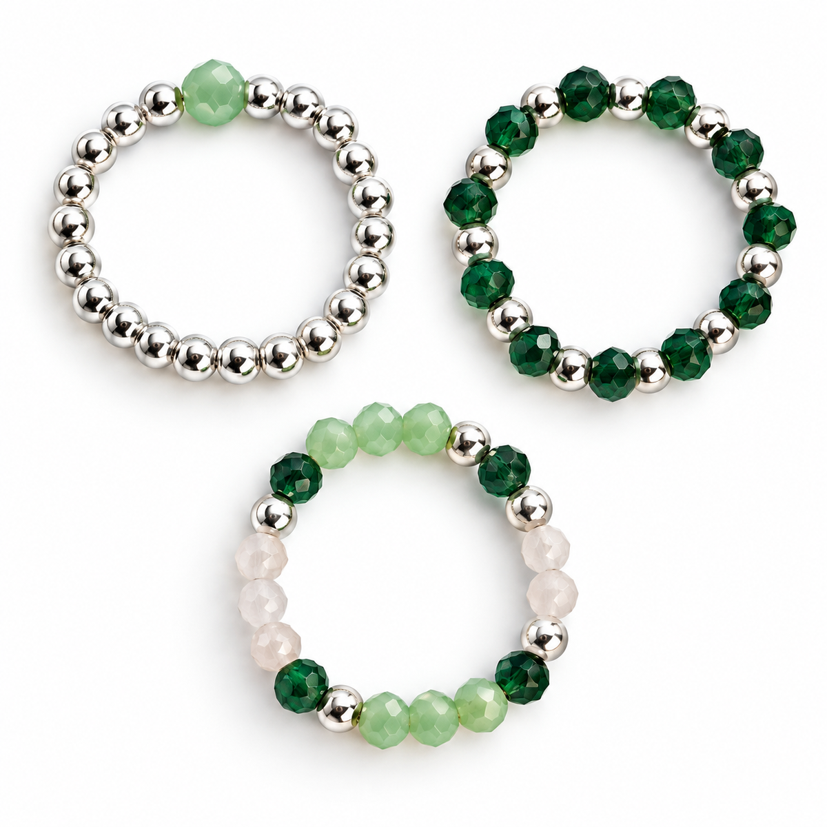 Nymph Spirit Gemstone Ring Set - Forest Spirit