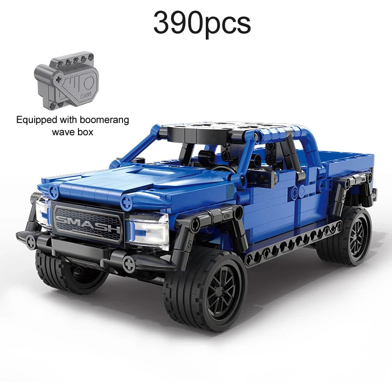 Pull-Back SUV Racing Building Block Set size reference