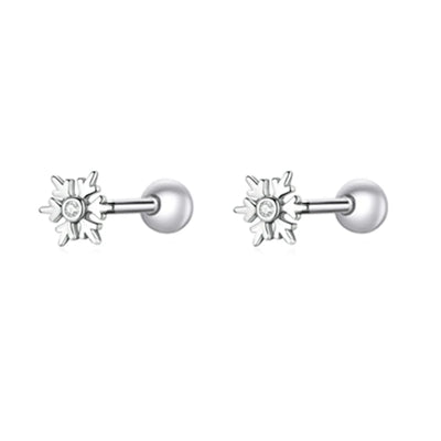 BAMOER Tiny Charm Stud Earrings - Paw