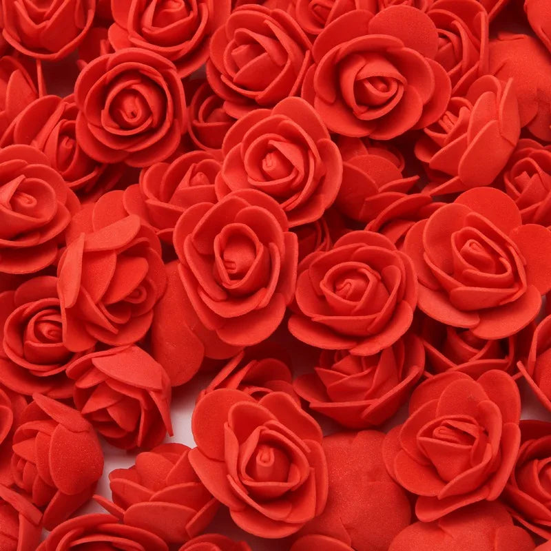 RosyBear Mini Foam Roses close-up