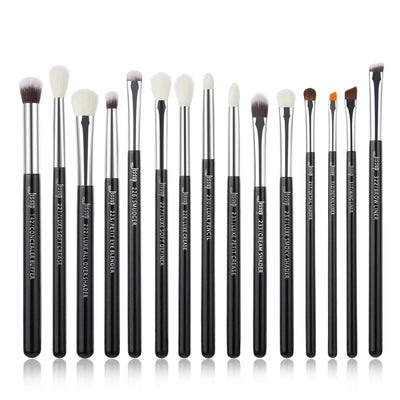 Jessup Makeup Brushes 15-25pcs Make Up Brush Set Professional Natural Synthetic Foundation Powder Contour Blending Eyeshadow