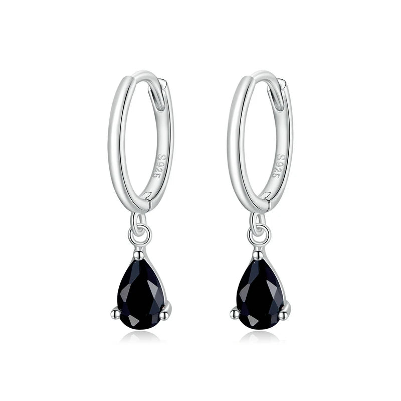 BAMOER Water Drop Statement Earrings size reference