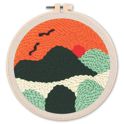 DIY Punch Needle Landscape Kit tools