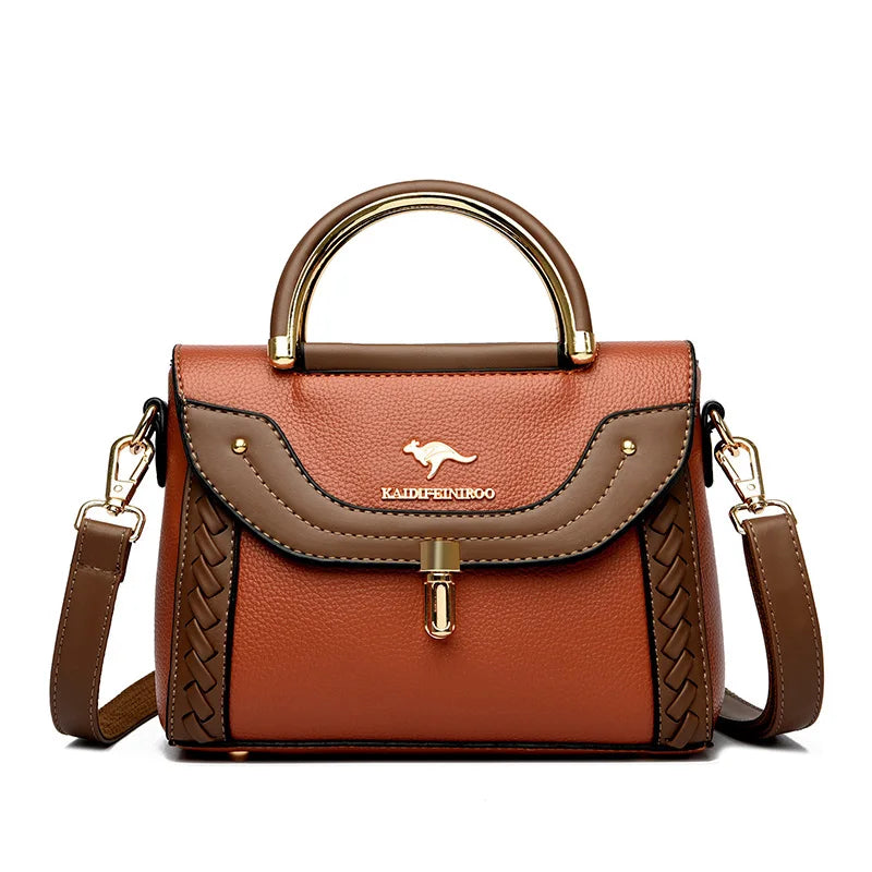 Faux Leather Crossbody Bag lifestyle shot
