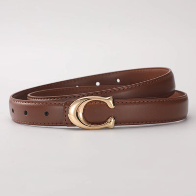 Veloura C-Buckle Belt worn