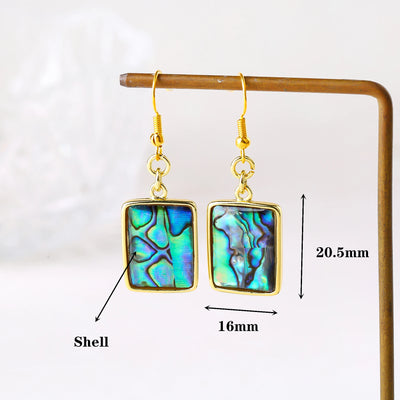 Shell Drop Earrings - Heart
