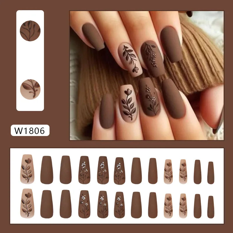 Glossy Gradient Press-On Nails - Design 1