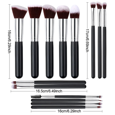 14-Piece Soft Fluffy Contour & Sculpting Brush Set handle detail