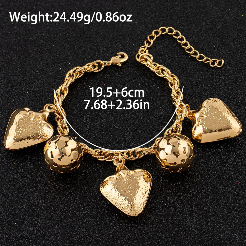 Spherical Bead Charm Bracelet worn