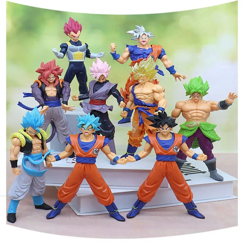 Dragon Ball Z Super Saiyan Anime Figurine Model Gillen Rose Goku Broly Vegeta Ultra Instinct DBZ Action Figures Collection Toy
