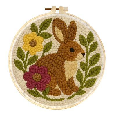 DIY Punch Needle Animal Kit - Yellow