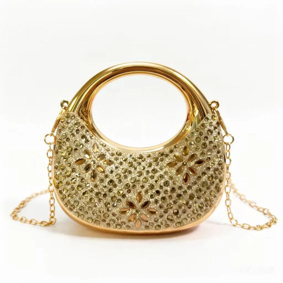 Flap Acrylic Evening Clutch - Silver Style 1