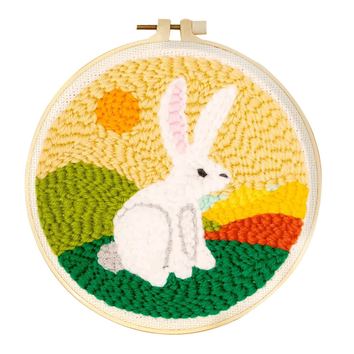 DIY Punch Needle Animal Kit - Burgundy