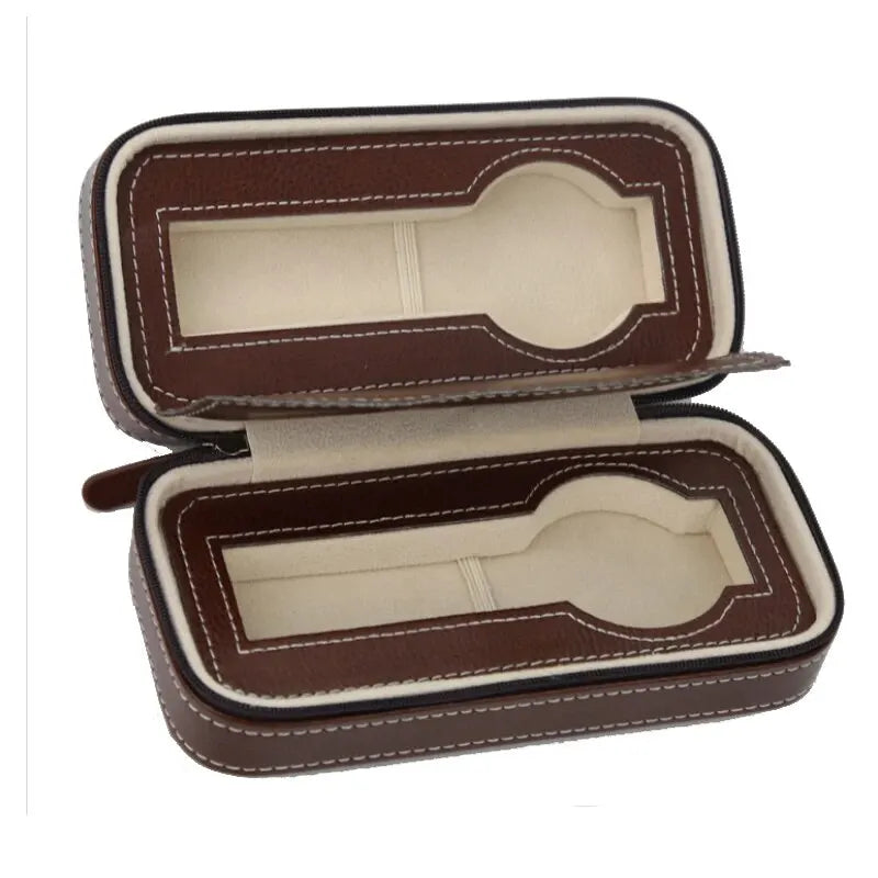Portable Travel Watch Case zipper detail