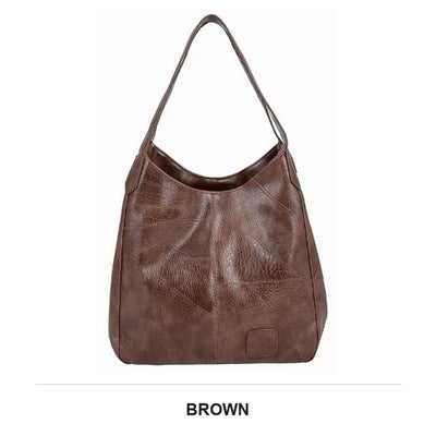 Women's Soft PU Leather Tote Bag close-up
