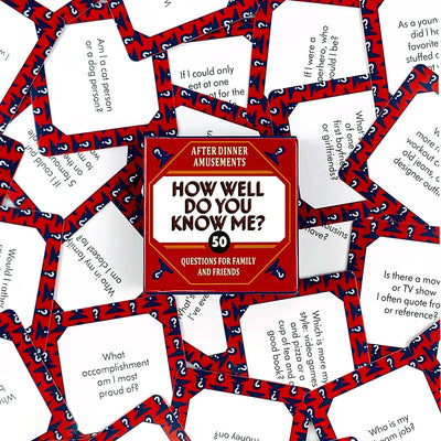 Mini Box Game Cards - How Well Do You Know Me? Games Board Cards Toys For Family Entertainment and Friends Gathering