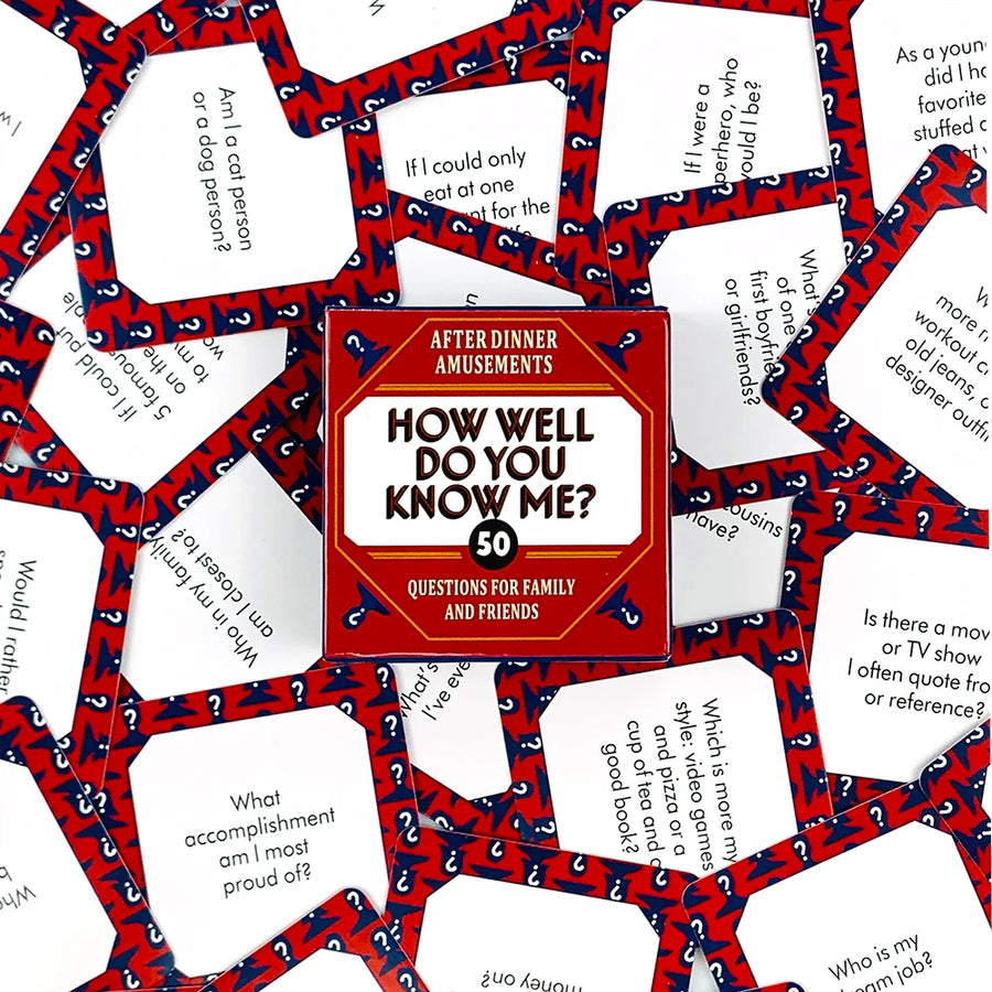 Mini Box Game Cards - How Well Do You Know Me? Games Board Cards Toys For Family Entertainment and Friends Gathering