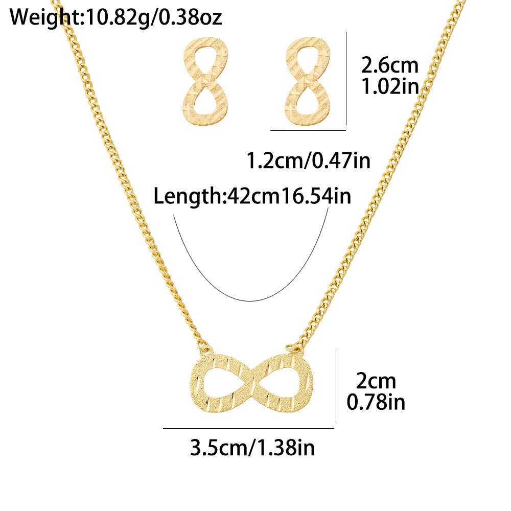 Infinity Leaf Necklace & Earring Set gift presentation