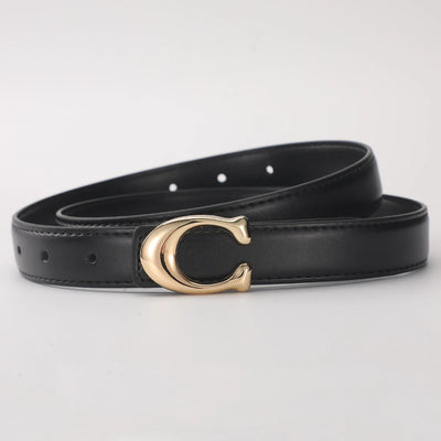 Veloura C-Buckle Belt styling shot