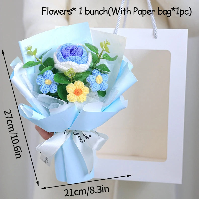 Handcrafted Yarn Floral Arrangement gift shot