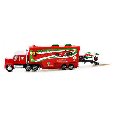 Pixar Cars Truck Birthday Gifts Mobilization Jackson Cool Sister Francisc Container Truck Set Car Model Toy Truck Ornaments