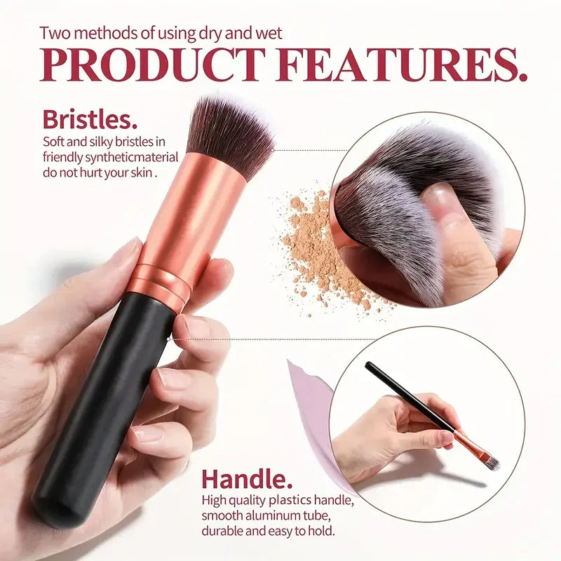 Aurevia ProBlend Makeup Brush Set - 3-Piece