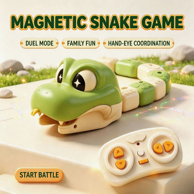 Magnetic Snake Racing Car Set - Green