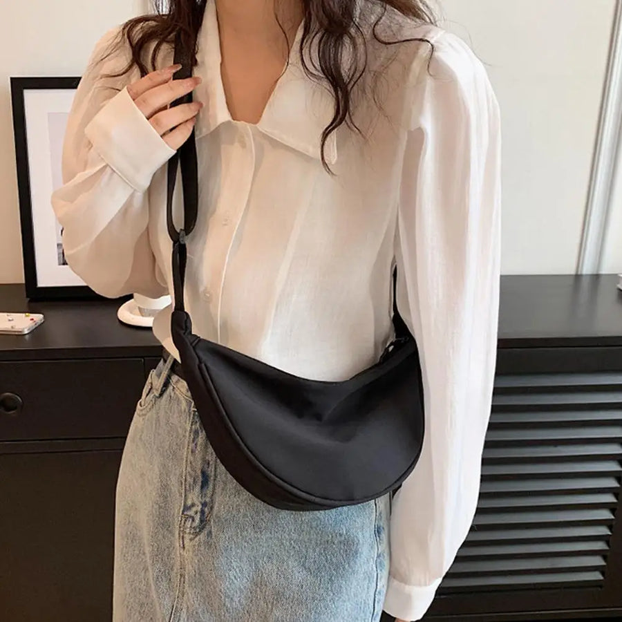 Women's Nylon Dumpling Crossbody Bag
