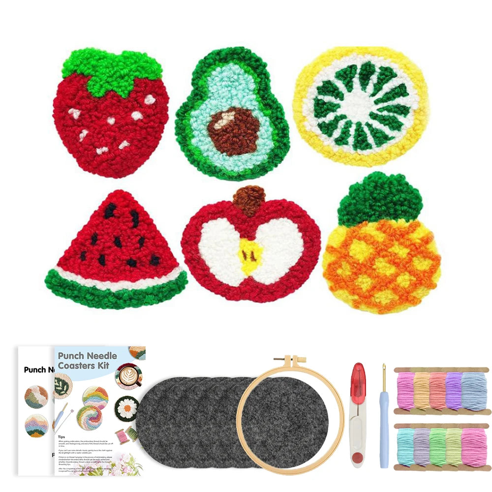 GATYZTORY Punch Needle Coaster Kit gift presentation
