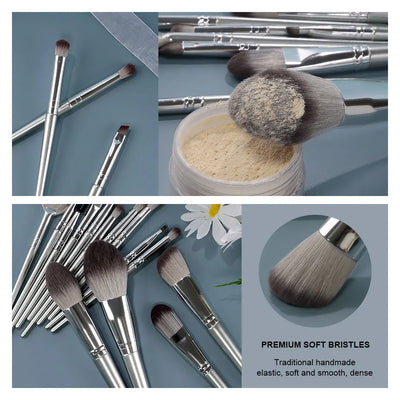 Velluna VelvetBlend Makeup Brush Set bristle detail