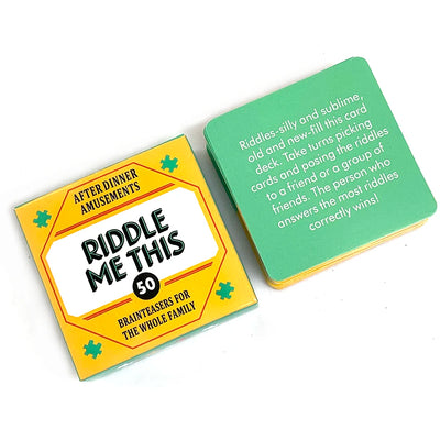 Mini Size Riddle Me This Card Game With 50 Fun Dilemmas (A Conversation Card Game For Adults And Families)