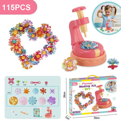 Embossing Flower Craft Kit finished flowers