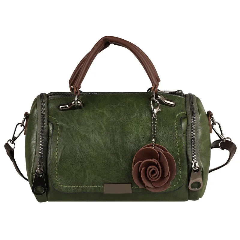 Boston Pillow Crossbody Bag - Red