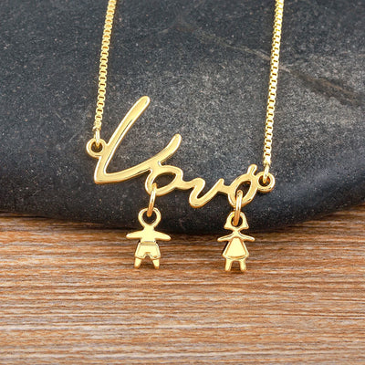 Everlyn Bond Mother's Necklace worn on neck
