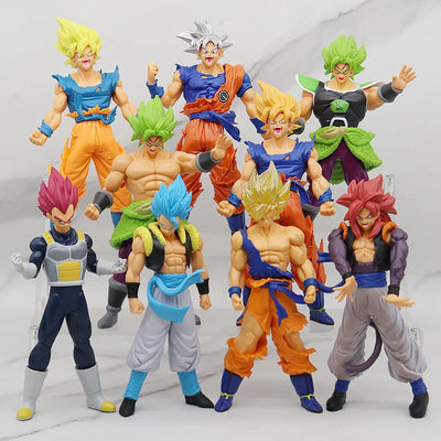 Dragon Ball Z Super Saiyan Anime Figurine Model Gillen Rose Goku Broly Vegeta Ultra Instinct DBZ Action Figures Collection Toy