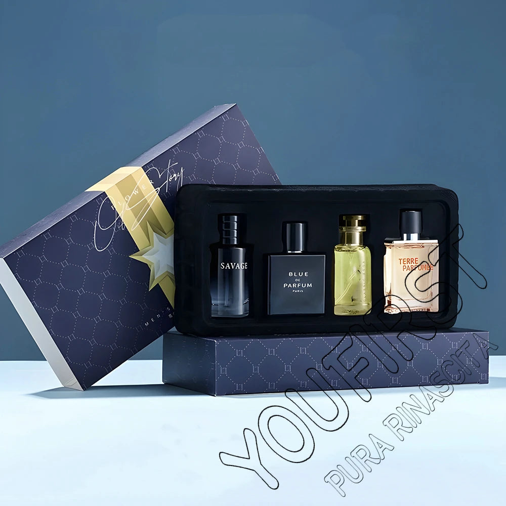 Veloura Élégance Men's Fragrance Set bottle detail