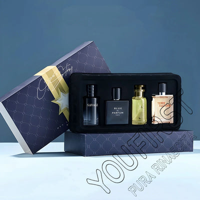 Veloura Élégance Men's Fragrance Set bottle detail