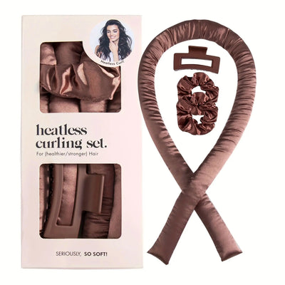 Satin Heatless Curler - Pink