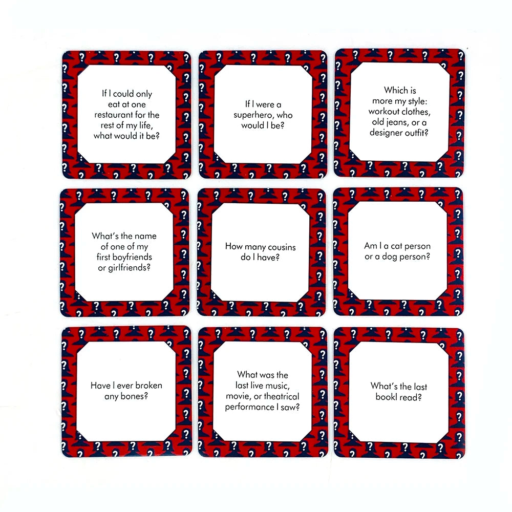 Mini Box Game Cards - How Well Do You Know Me? Games Board Cards Toys For Family Entertainment and Friends Gathering