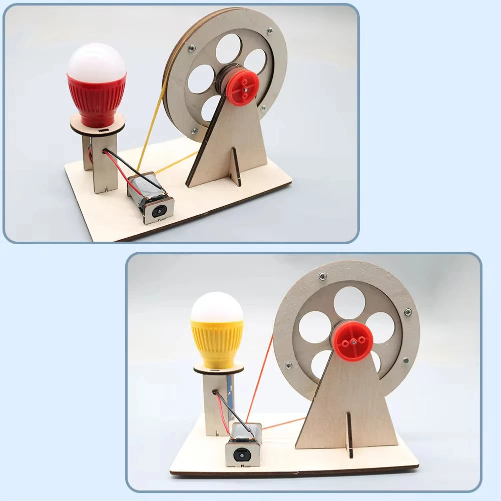 Hand-Crank Generator STEM Kit components