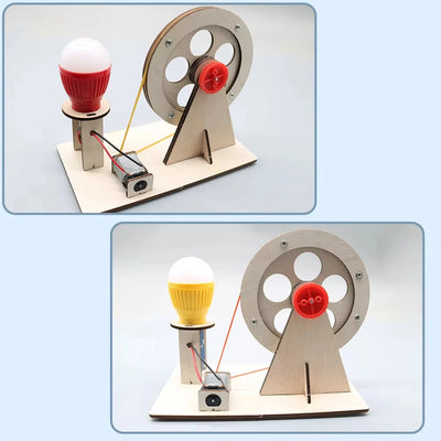 Hand-Crank Generator STEM Kit components