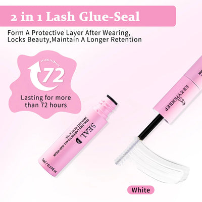 Reusable DIY Cluster Lashes Kit on eye