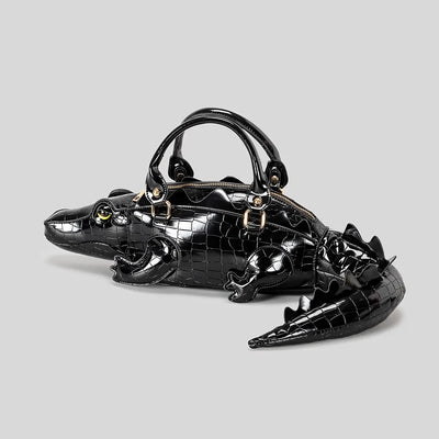 Croc-Embossed Crossbody Bag interior view