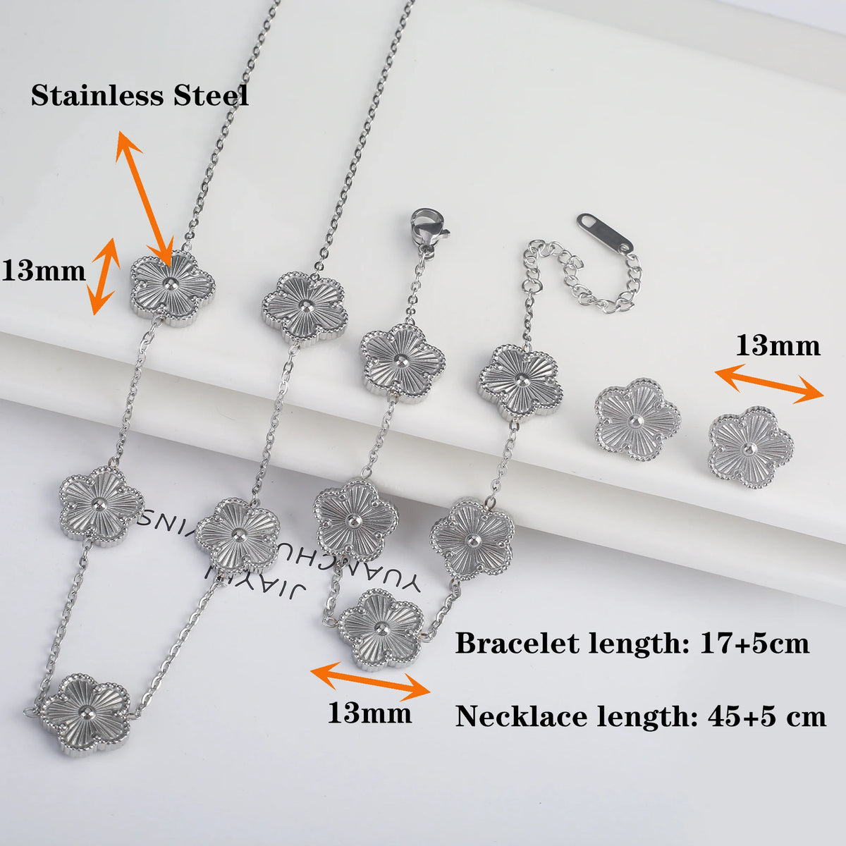 Clover Stud Earrings close-up
