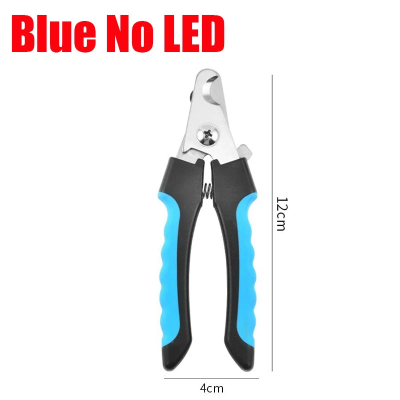 LED Pet Nail Clipper on dog paw